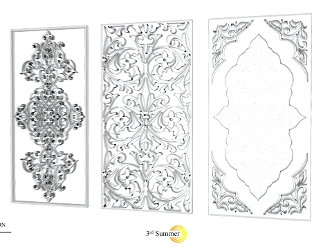 Gold Carving 22 3D Model
