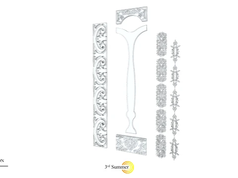 Gold Carving 25 3D Model