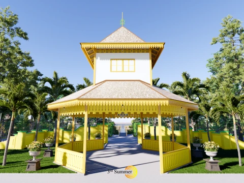 Resort Hall of the Sambas Sultanate Palace 3D Model
