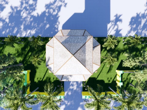Resort Hall of the Sambas Sultanate Palace 3D Model