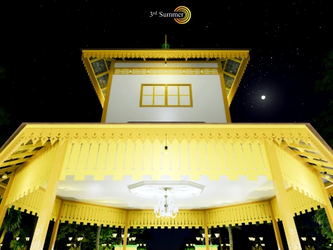 Resort Hall of the Sambas Sultanate Palace 3D Model