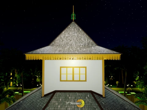 Resort Hall of the Sambas Sultanate Palace 3D Model