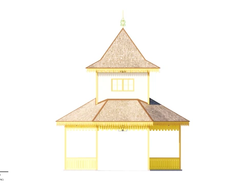Resort Hall of the Sambas Sultanate Palace 3D Model