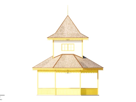 Resort Hall of the Sambas Sultanate Palace 3D Model