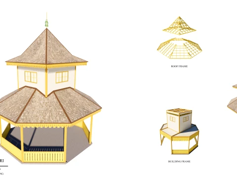Resort Hall of the Sambas Sultanate Palace 3D Model
