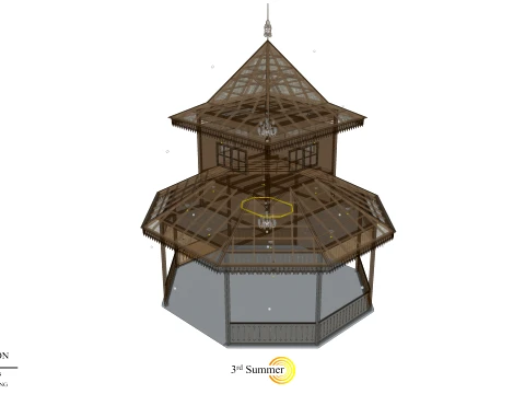 Resort Hall of the Sambas Sultanate Palace 3D Model