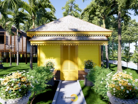 Engine House of the Sambas Sultanate Palace 3D Model