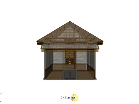 Engine House of the Sambas Sultanate Palace 3D Model