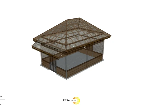Engine House of the Sambas Sultanate Palace 3D Model