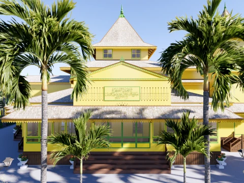 Sambas Sultanlığı Sarayı Ulu Camii 3D Model