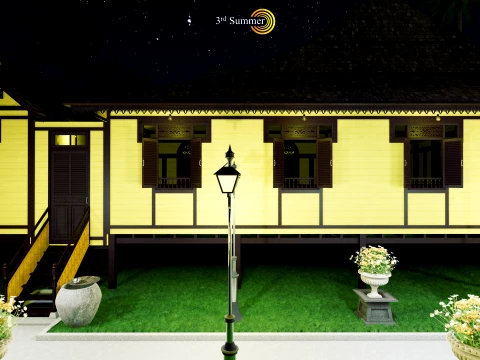 Limas Traditional House of Sambas West Borneo - Type 1 3D Model