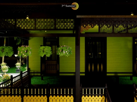 Limas Traditional House of Sambas West Borneo - Type 1 3D Model