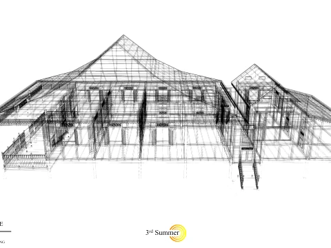 Limas Traditional House of Sambas West Borneo - Type 1 3D Model