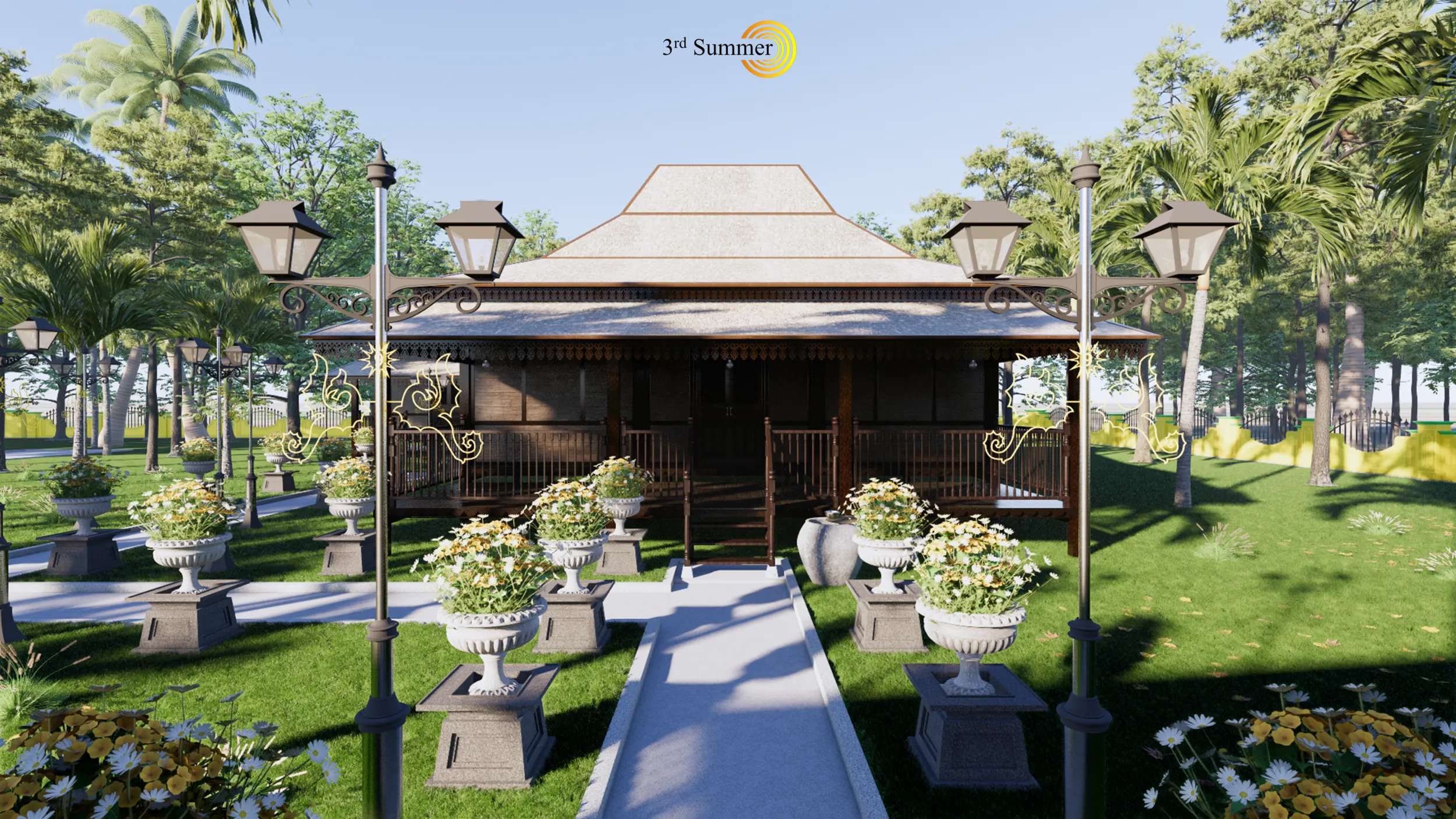 Limas Traditional House of Sambas West Borneo - Type 2 3D Model .c4d .max .obj .3ds .fbx .stl .blend 