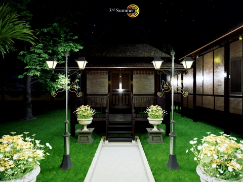 Limas Traditional House of Sambas West Borneo - Type 2 3D Model