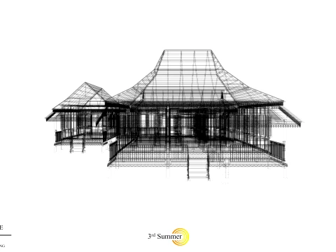 Limas Traditional House of Sambas West Borneo - Type 2 3D Model