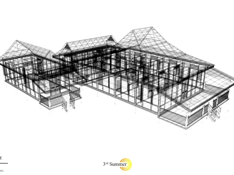 Limas Traditional House of Sambas West Borneo - Type 2 3D Model