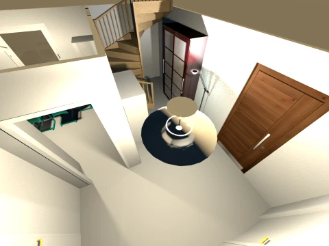 Modern TwoStory House LowPoly 3D Model