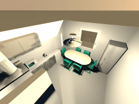 Modern TwoStory House LowPoly 3D Model