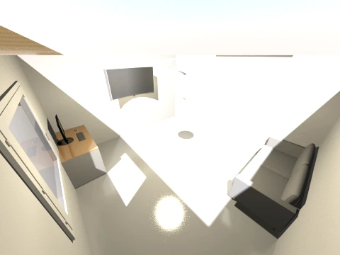 Modern TwoStory House LowPoly 3D Model