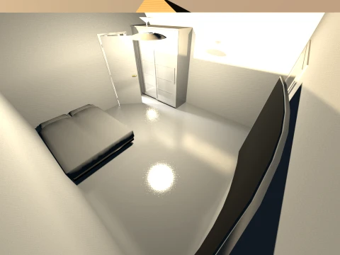 Modern TwoStory House LowPoly 3D Model