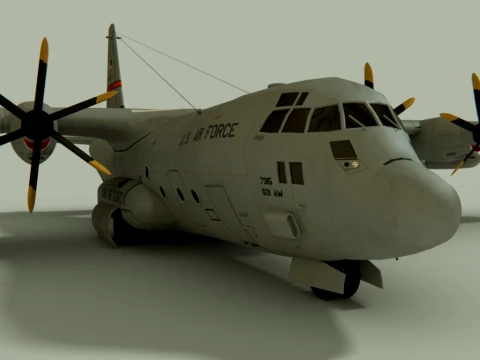 C-130 Transport 3D Model