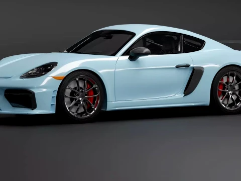 Porsche 718 Cayman GT4 3D Model