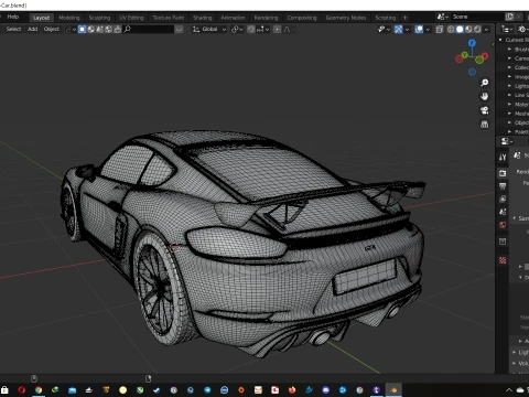 Porsche 718 Cayman GT4 3D Model