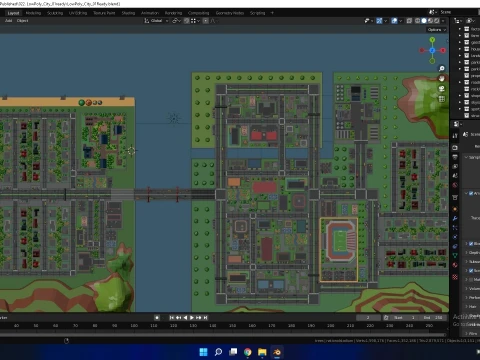 Low Poly City Pack 01 Collection free low-poly 3D Model