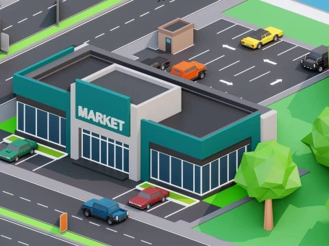 Low Poly City Pack 01 Collection free low-poly 3D Model