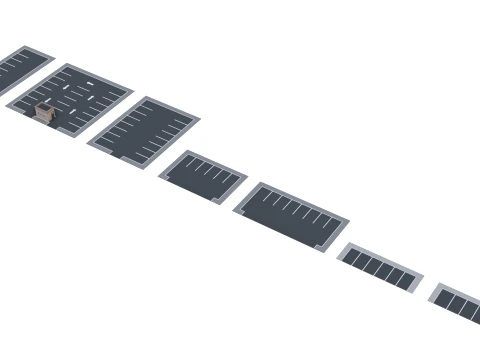 Low Poly City Pack 01 Collection free low-poly 3D Model