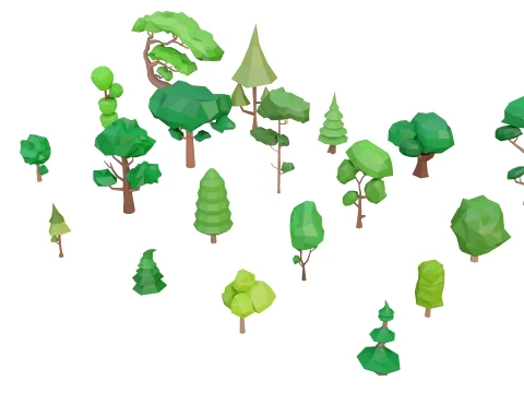 Low Poly City Pack 01 Collection free low-poly 3D Model