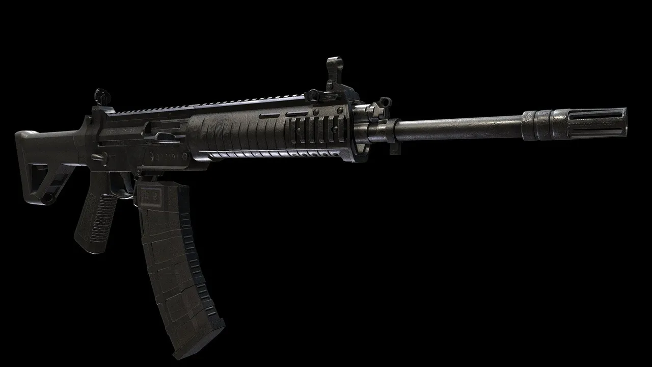 QBZ-191 - Free 3D Model .c4d .max .obj .3ds .fbx .stl .blend 