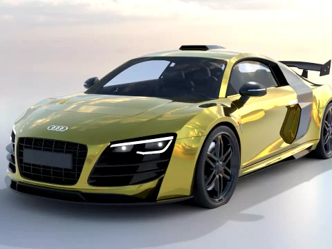 Audi R8 GT - widebody supercar 3D Model