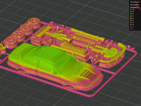 3D Printed Nissan Silvia S14 Kit Card 3D Print Model