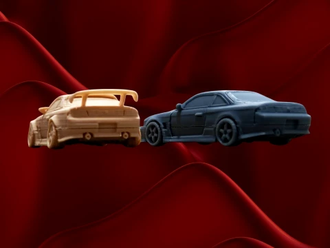 3D Printed Nissan Silvia S14 Kit Card 3D Print Model