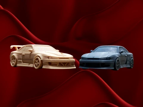 3D Printed Nissan Silvia S14 Kit Card 3D Print Model