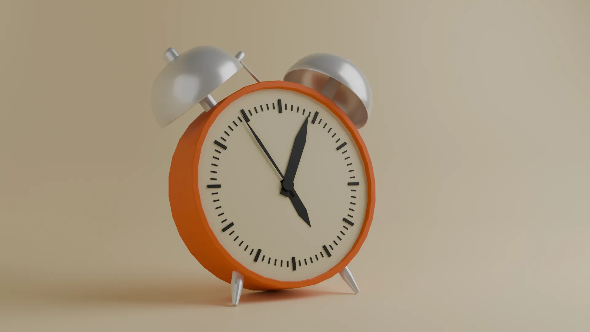 Vintage Alarm Clock 3D Model .c4d .max .obj .3ds .fbx .stl .blend 
