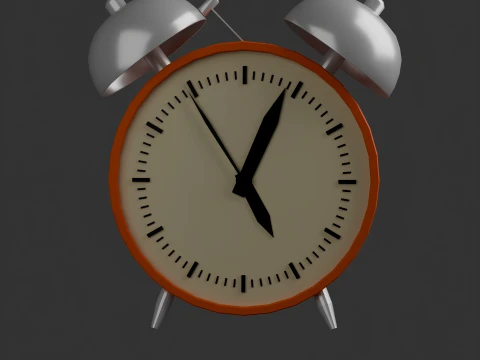 Vintage Alarm Clock 3D Model