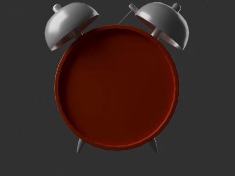 Vintage Alarm Clock 3D Model