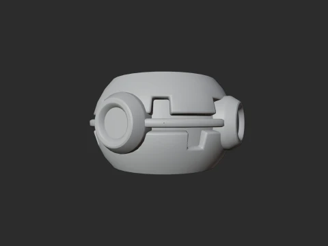 Low Poly Proximity Mine 3D Model