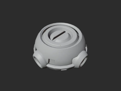 Low Poly Proximity Mine 3D Model