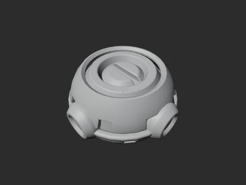Low Poly Proximity Mine 3D Model