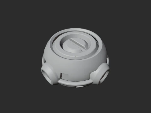 Low Poly Proximity Mine 3D Model
