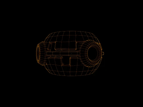 Low Poly Proximity Mine 3D Model