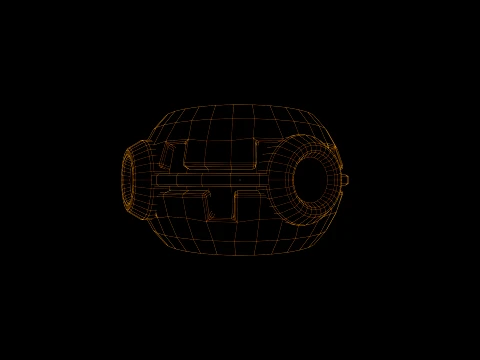 Low Poly Proximity Mine 3D Model