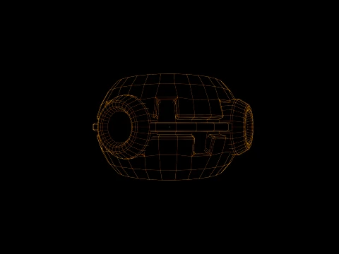 Low Poly Proximity Mine 3D Model