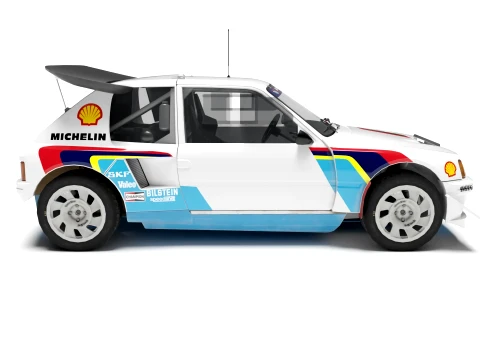 Peugeot 205 Turbo 16 Evolution 2 1986 3D Model