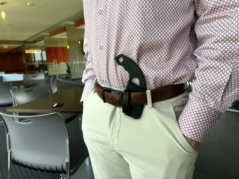 Real World Use Utility Fully Printed Holstered-Clip Knife 3D Model