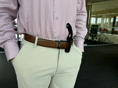 Real World Use Utility Fully Printed Holstered-Clip Knife 3D Model